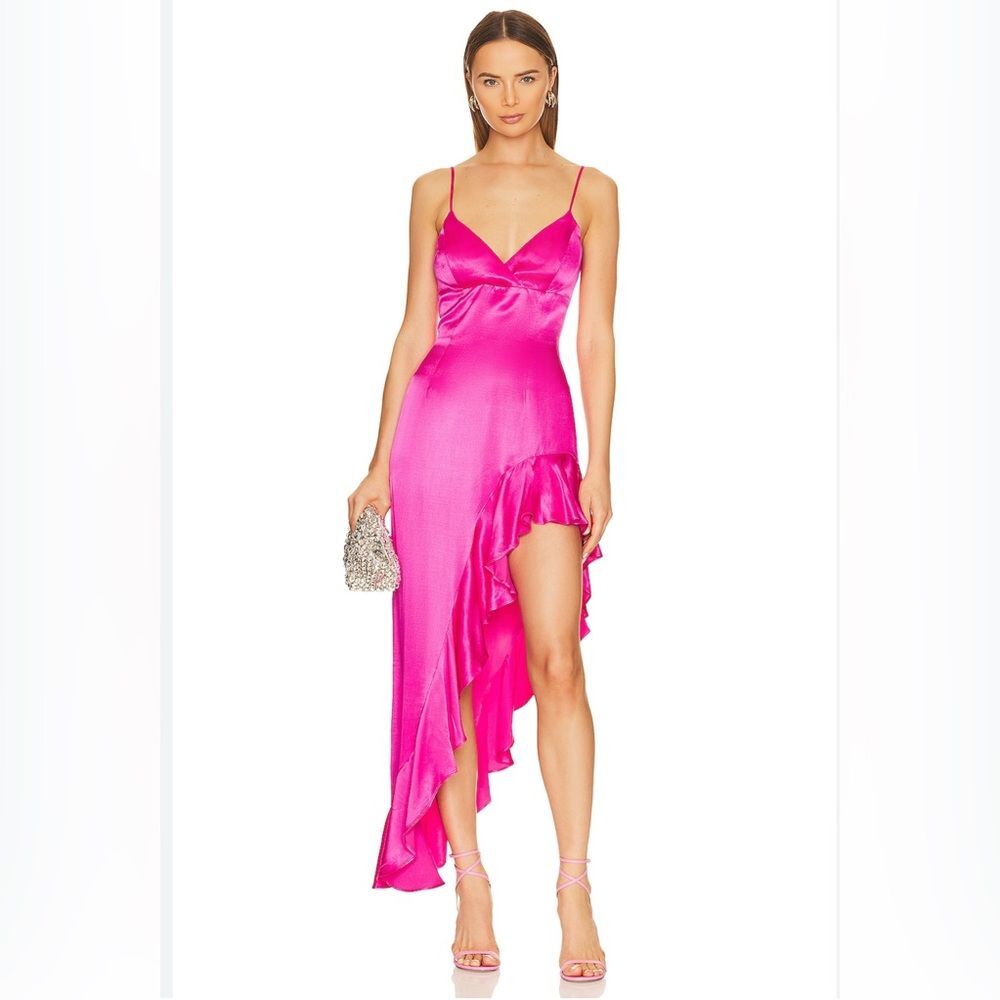 BARDOT EMBER Fuchsia DRESS size L